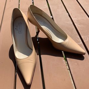 Coach Alison Kid Leather Pumps 7